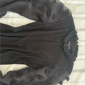 Almost Famous Black Long Sleeve Dress